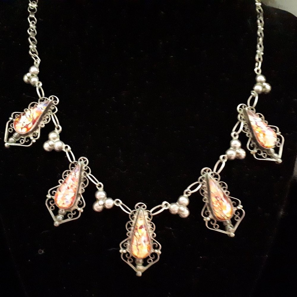 1940's Mexico Handmade 925 Silver Demi Parure - Picture 16 of 16